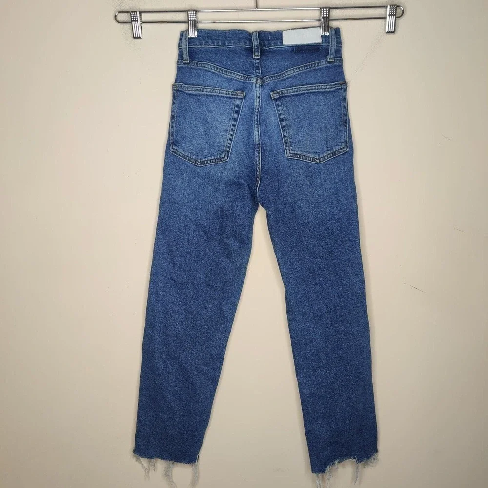Re/Done Jeans 70 Ultra High Rise Distressed Denim Vintage‎
